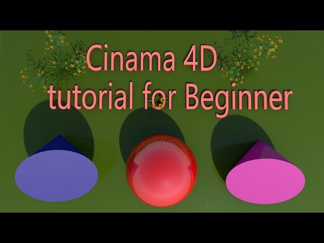 Cinema 4D Tutorial For Beginner  Part  01, C4d tutorial