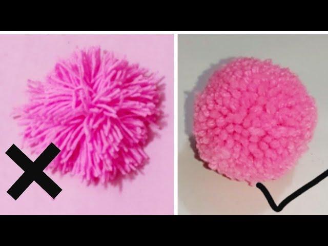 How To Make Perfect Woolen Ball/Super Easy Pom Pom Making Ideas- DIY CRAFT MAGIC