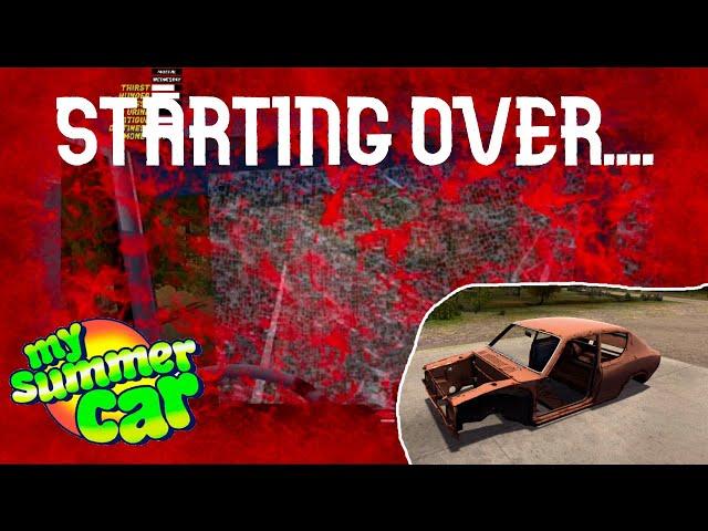 How I died in My Summer Car Permadeath - Starting Over - My Summer Car