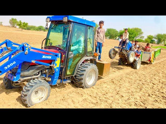 Escort Steeltrac 15 || Solis H24 Mini Tractor Loader Loading Compost in Trolley