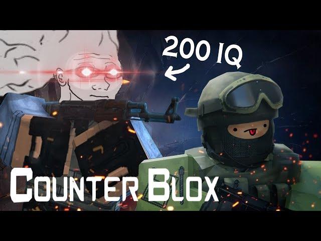 ROBLOX Counter Blox: When 200 IQ CSGO Player Plays Counter Blox (20 KDR Funny Montage)