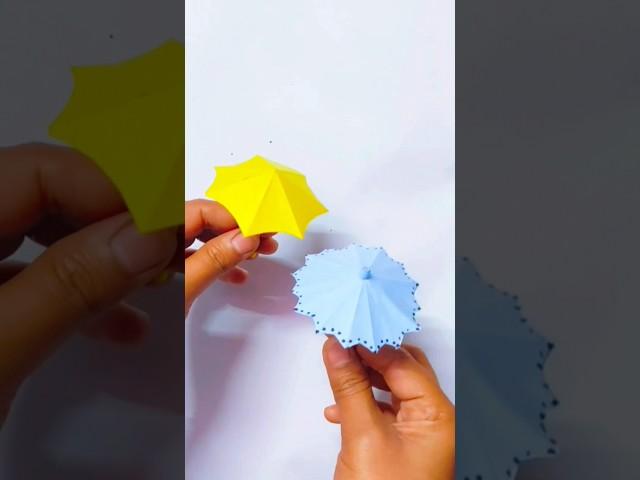 Easy Making Paper Umbrella ️ for kids || Craft for Nursery Activity || #kids #trending #shorts