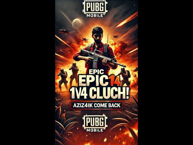 PUBG Mobile  1v4 clutch! Epik kill-lar va shiddatli janglar!️ #shorts