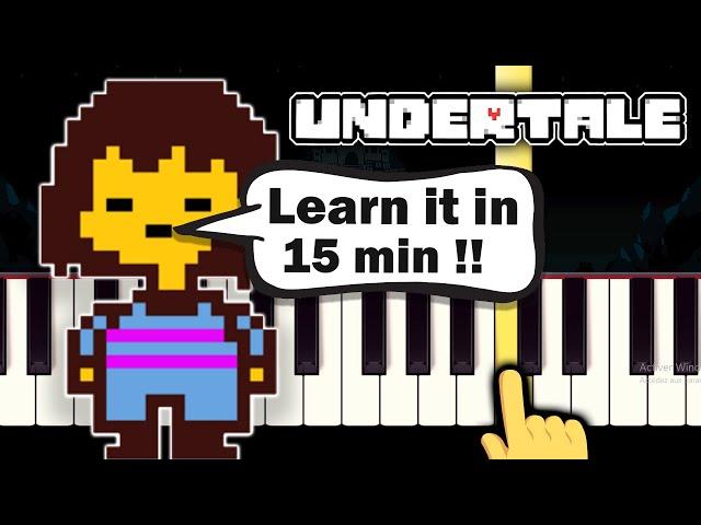 Undertale OST - Once Upon a Time - EASY Piano tutorial