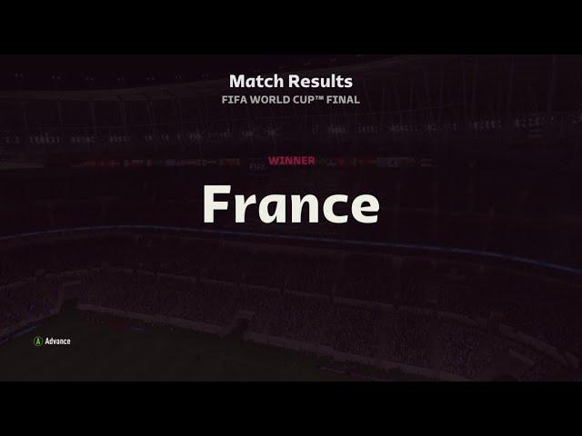 FIFA 23: WORLD CUP 2022 FINAL: FRANCE VS ARGENTINA (7:0); WINNER: FRANCE #wc2022 #france