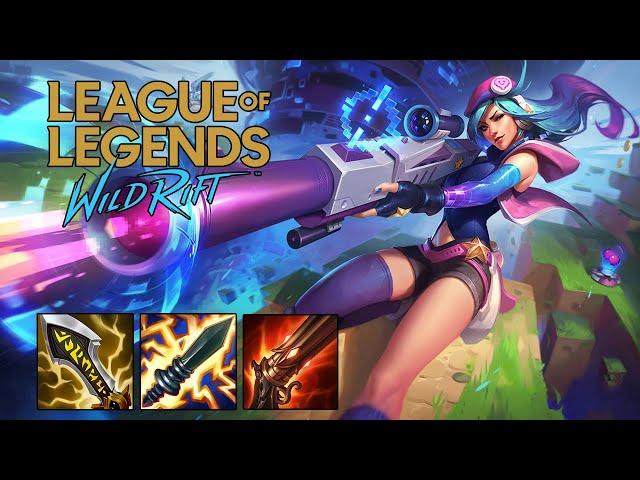 Caitlyn (BUILD & RUNES) SEASON 4 - Insane RANGE | WILD RIFT ADC