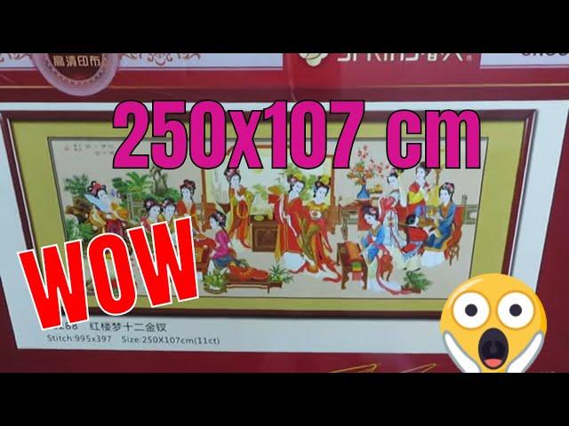 NEWCRAFTDAY HUGE Cross Stitch Kit UNBOXING #newcraftday #crosstitch