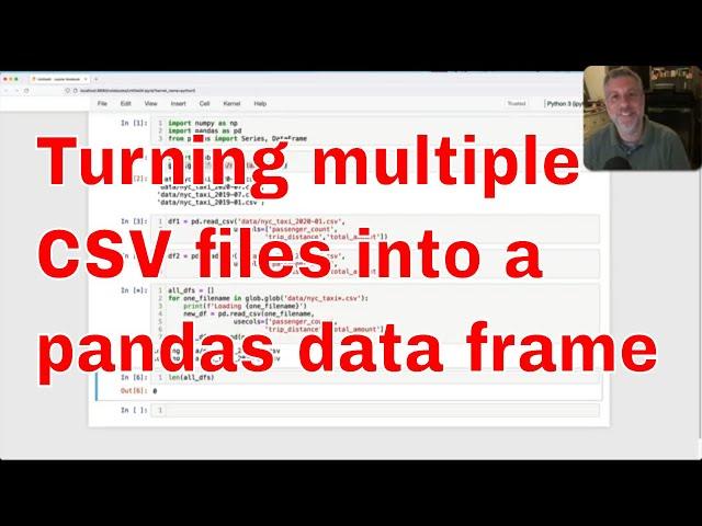 Turning multiple CSV files into a single pandas data frame