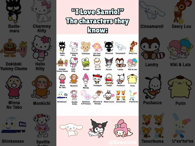 Do you know all the Sanrio characters? #shorts