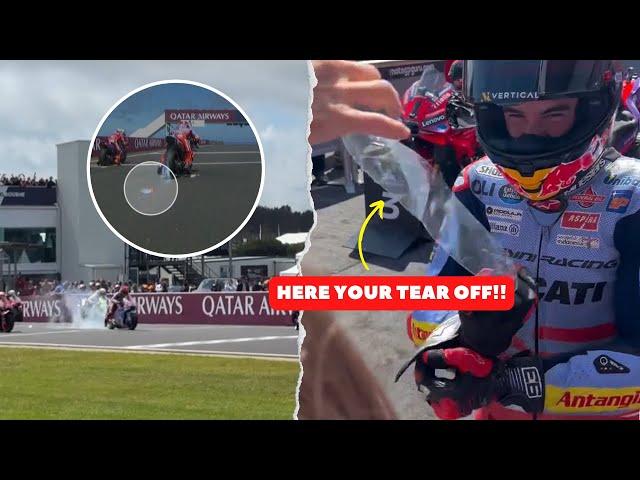 Marc Marquez SLIPS at Race Start, Makes Epic Comeback to Win Australian GP | "Tear Off" Celebration