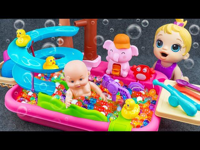 75 Minutes Satisfying with Unboxing Cute Toys Collection, Mini Swimming Pool Slide | Review Toys