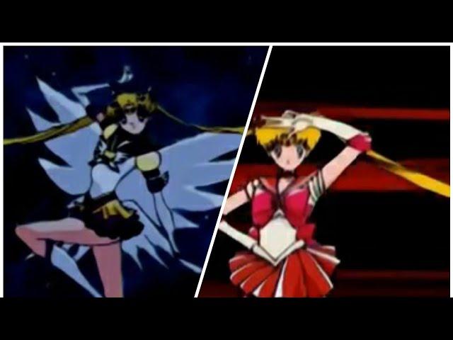 [Solar SailorS]Every Sailor Moon Transformation and Attacking