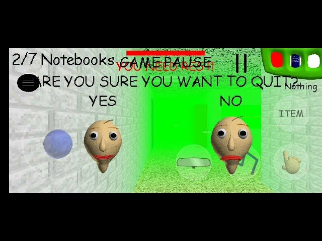 baldi and 1st prize has had enough with mod menu