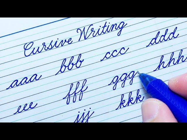 How to improve handwriting | Cursive handwriting practice | Cursive writing a to z | Cursive abcd