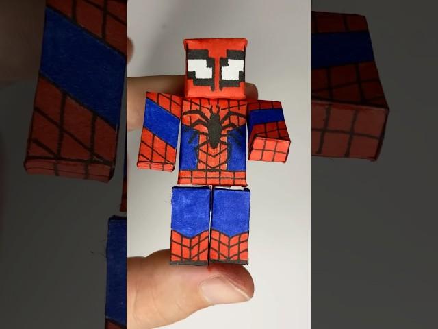 DIY SPIDER MAN  #marvel #diy #spiderman #roblox