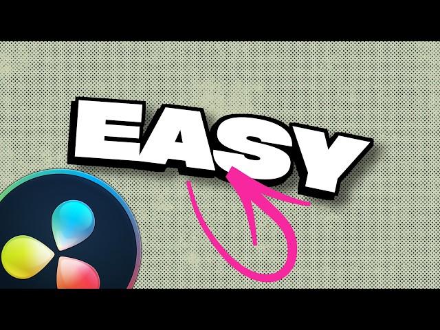 The EASIEST “3D” Text You’ll Ever Make (In DaVinci Resolve)