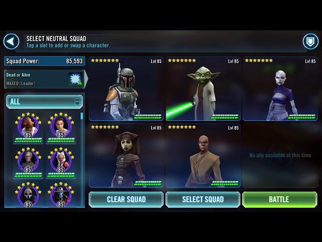 SITH TRIUMVIRATE RAID PHASE 3 DARTH TRAY SWGOH