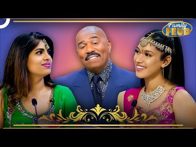 Indian Girls Stealing the Show! | Family Feud