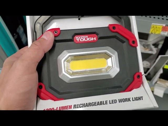 REVIEW- Hyper Tough 1200 Lumen LED Rechargeable Portable Work Light- IS THIS ANY GOOD?