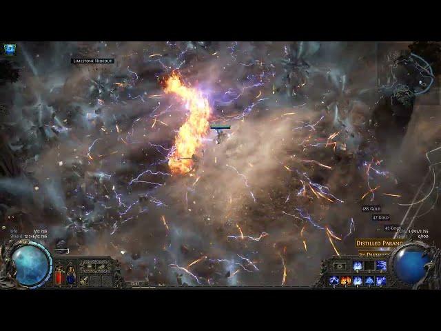 PoE 2 - Simulacrum attempt - CI Archmage Spark Stormweawer