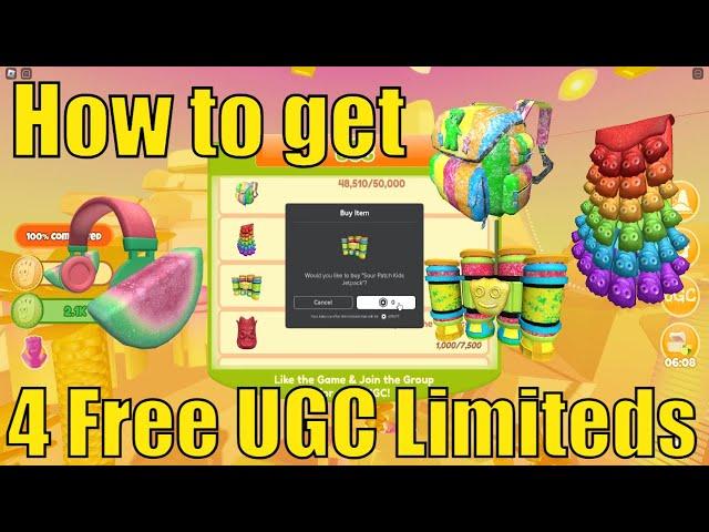 How to get 4 Free UGC Limiteds in Sour Patch Kids Mischief Tycoon | Easy Cash