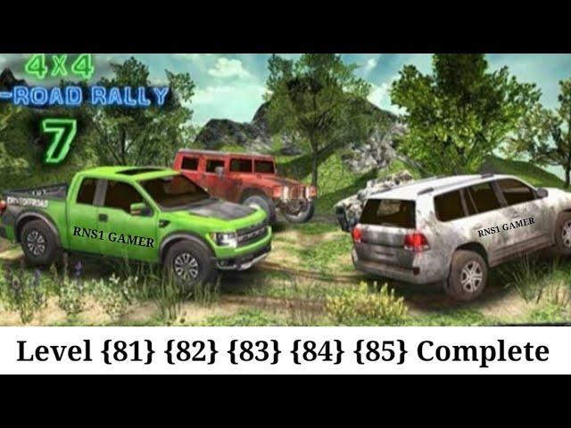 how play 4x4 offroad rally 7 level 81 82 83 84 85.