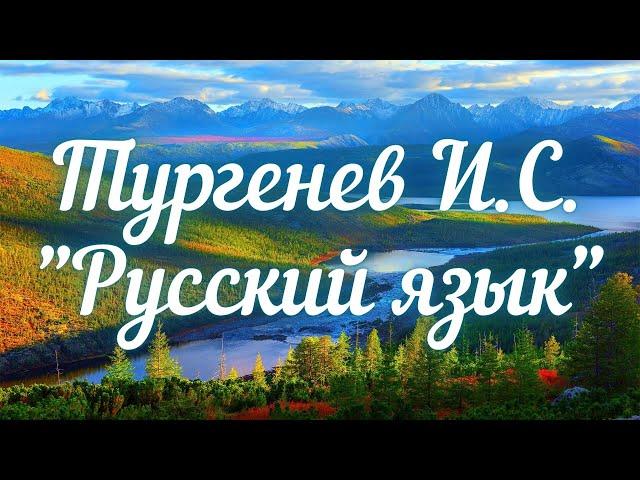 Тургенев И.С. Русский язык (Во дни сомнений...)