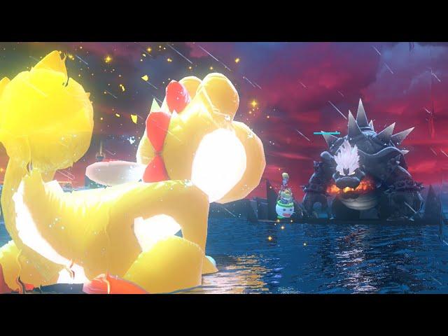 Super Mario 3D World: Bowser's Fury - Giga Cat Yoshi VS Fury Bowser