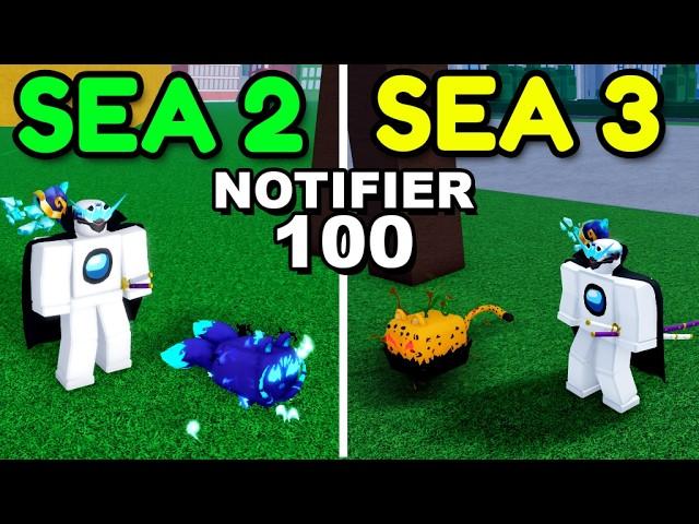 100 Fruit Notifiers in the 2nd Sea vs 3rd sea Blox Fruits