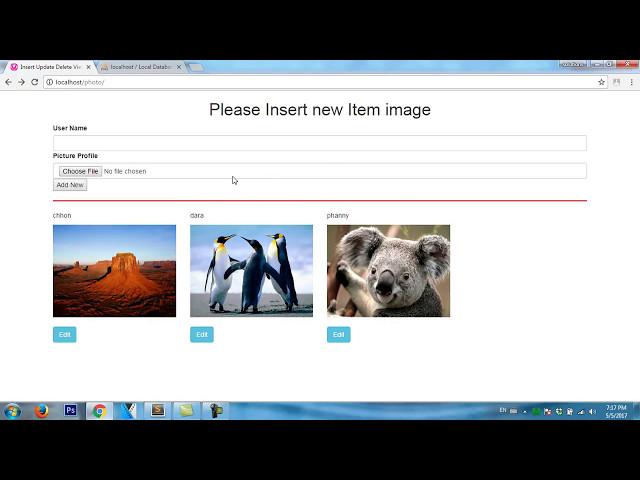 PHP: MySQL (PDO) How to edit image and data with php PDO?