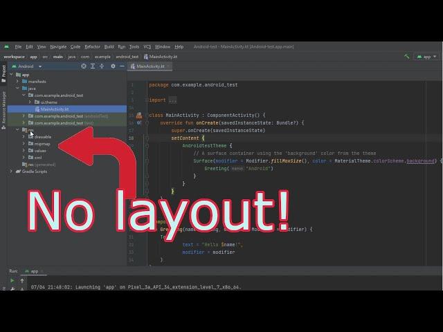 res/layout folder missing in Android studio - how to fix