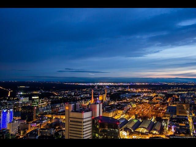 Timelapse from Main Tower (Skyscraper) - Frankfurt am Main, Germany