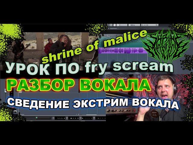 fry scream lesson SHRINE OF MALICE/ How to fry/ Mixing of extreme vocals/fry scrim/growling