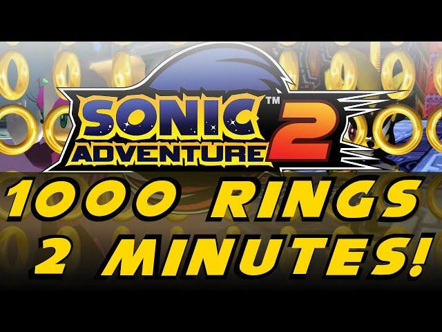 SONIC ADVENTURE 2: 4 WAYS TO GET LOTS OF RINGS FAST (INCLUDES INFINITE RING TUTORIAL)