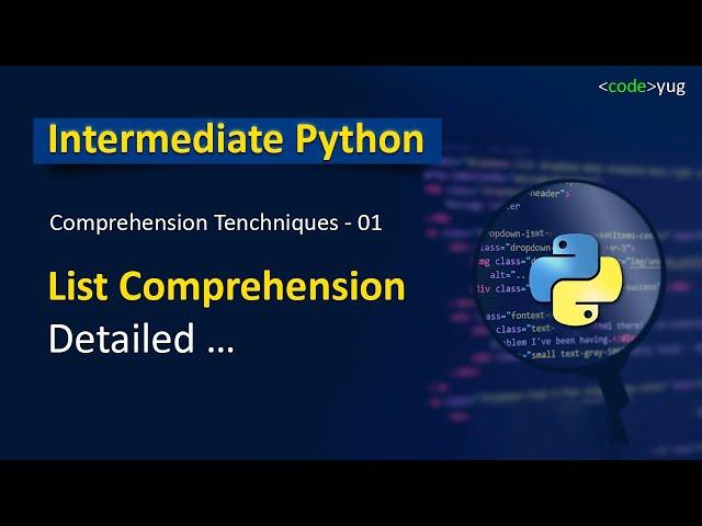 List Comprehension in Python | List Comprehension Python | Python Interview Question