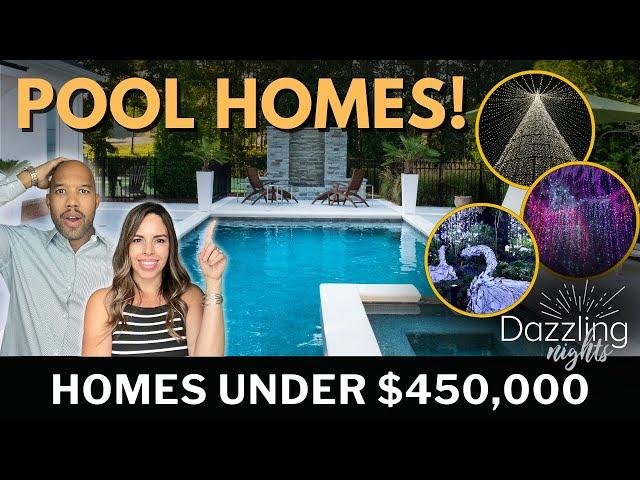 Inside 3 Florida Pool Homes For Under $450,000! & The Ultimate Christmas Lights Experience!