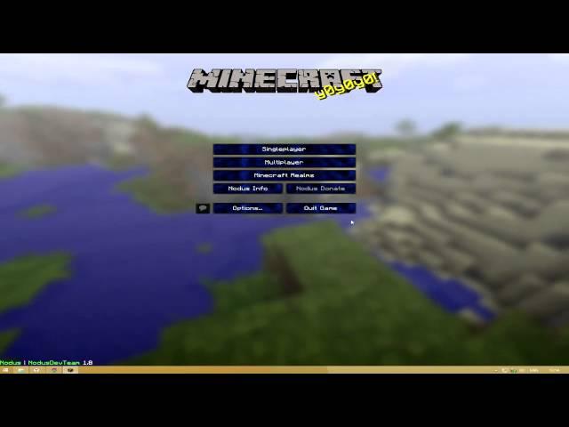 Как установить Nodus для MINECRAFT 1.8