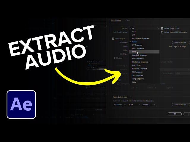 How to Extract Audio From Video in After Effects