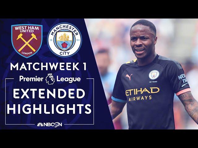 West Ham v. Manchester City | PREMIER LEAGUE HIGHLIGHTS | 8/10/19 | NBC Sports