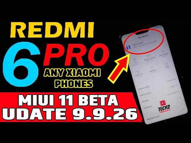 Redmi 6 pro MIUI 11 9.9.26 Xiaomi.Eu Rom Update | New Features & Animations | Full Review in hindi