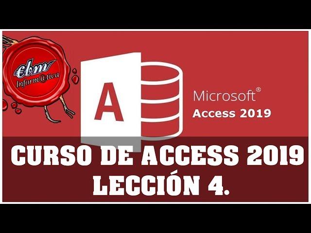 CURSO DE ACCESS 2019 - LECCIÓN 4 PRMERA CONSULTA Y VINCULACION DE TABLAS Y CONSULTAS