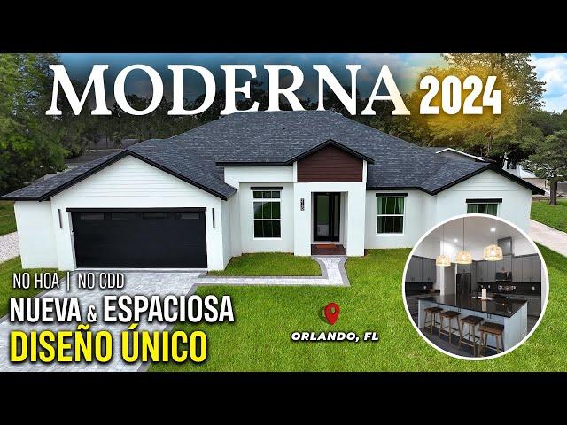 2024 La Casa MÁS MODERNA y ESPACIOSA en Orlando, FL sin HOA o CDD a mins de la UCF | Sin Alfombras