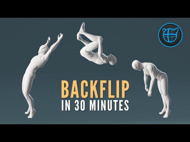 Backflip Animation in Cascadeur for beginners | Follow Along Tutorial