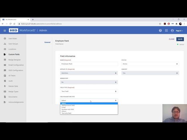 HID Visitor Manager – Adding Custom Fields to Identities