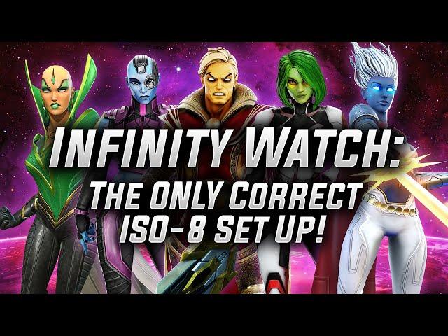 Infinity Watch: The ONLY Correct ISO-8 Set Up! - MARVEL Strike Force - MSF