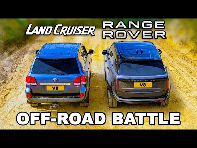 Range Rover v Land Cruiser: UP-HILL DRAG RACE