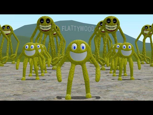 Roblox Innyume Smiley's Stylized Nextbot vs New 3D Memes In Garry's Mod