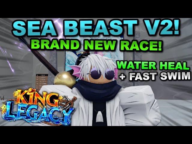 Getting The *NEW RACE* Seabeast V1 & V2 In Roblox King Legacy... Here's What Happened!