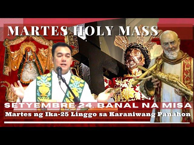 CATHOLIC CHURCH LIVE MASS TODAY || Sep  24  TUESDAY MASS  |  REV FR DOUGLAS BADONG