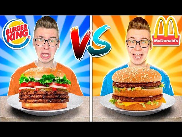 Макдональдс VS Бургер Кинг ЧЕЛЛЕНДЖ!